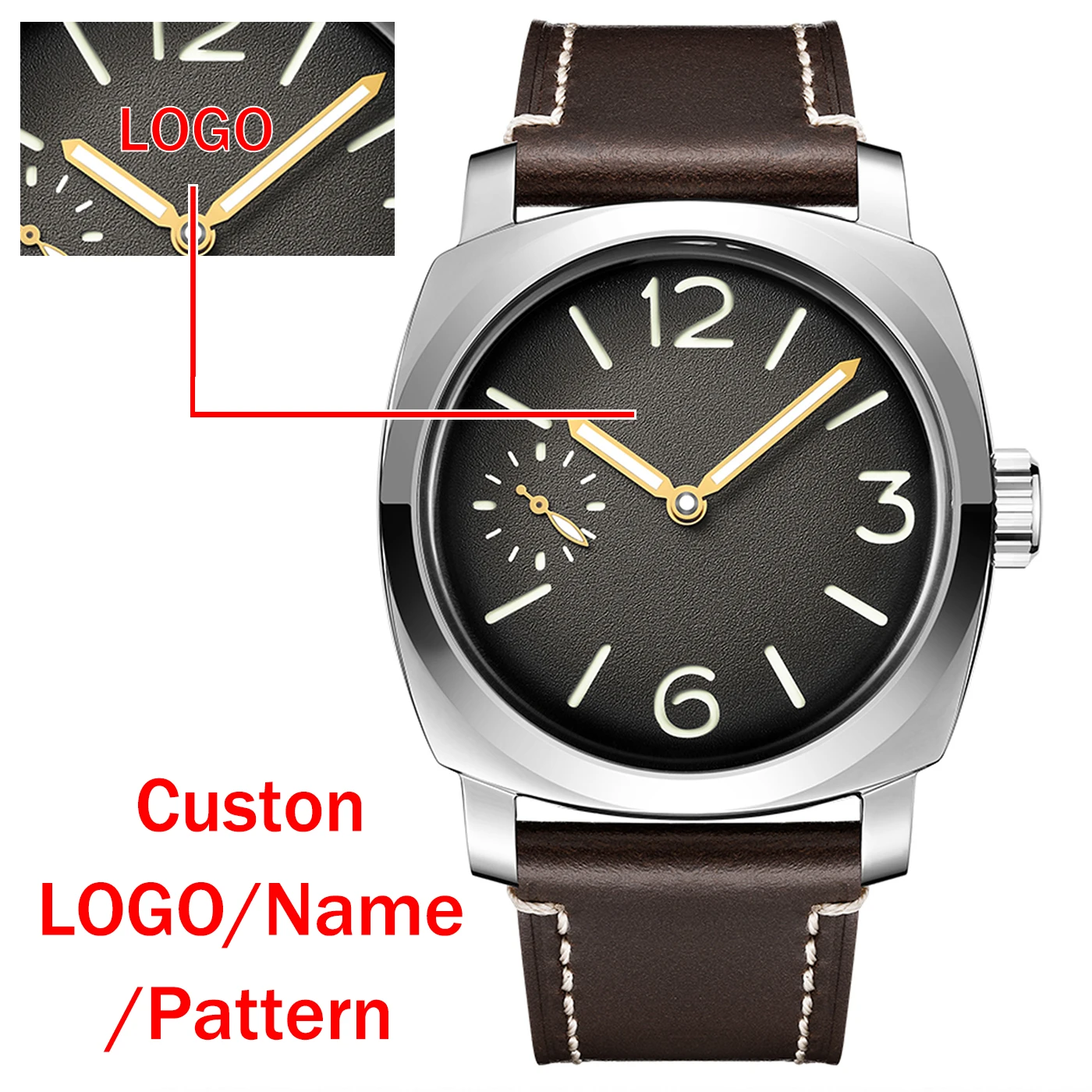 Men Mechanical Watch Sapphire Crystal - Orologio Meccanico Personalizzato di Alta Gamma