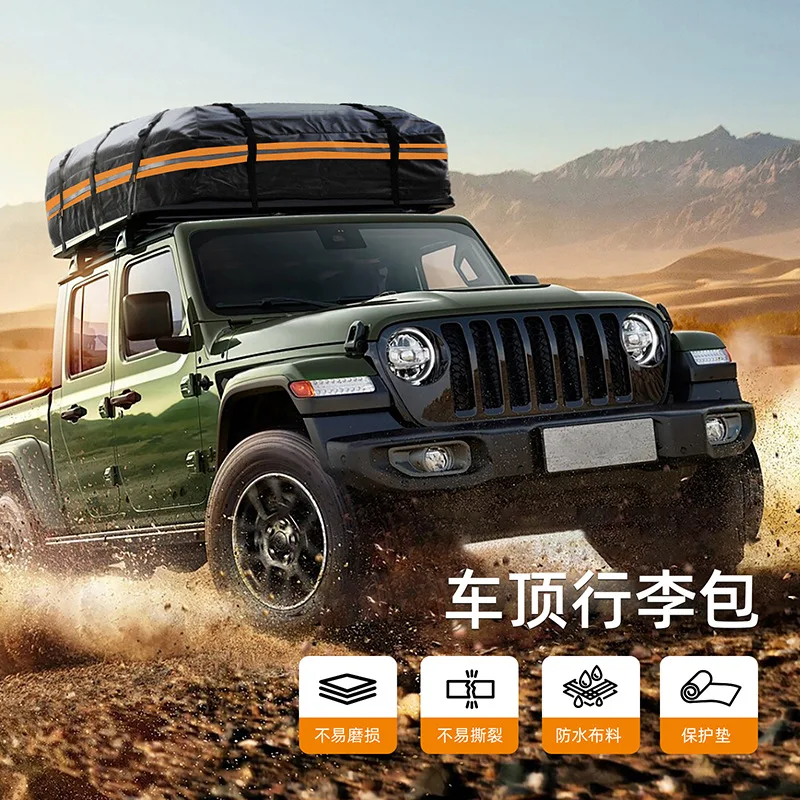 

New 425L Fully Waterproof Roof Bag, PVC Universal Type, Heavy Rainproof Large-Capacity Car Roof Luggage Bag for Outdoor Travel