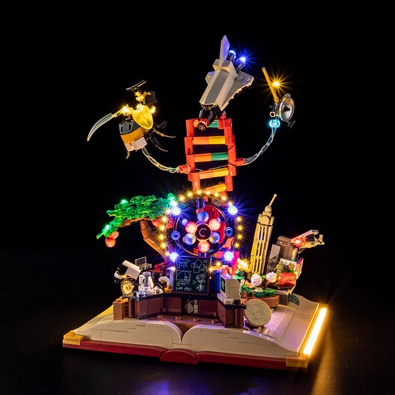 LED-verlichtingsset geschikt voor LEGO The Evolution of STEM 21355-ideeën bouwstenen (niet het stenenmodel)