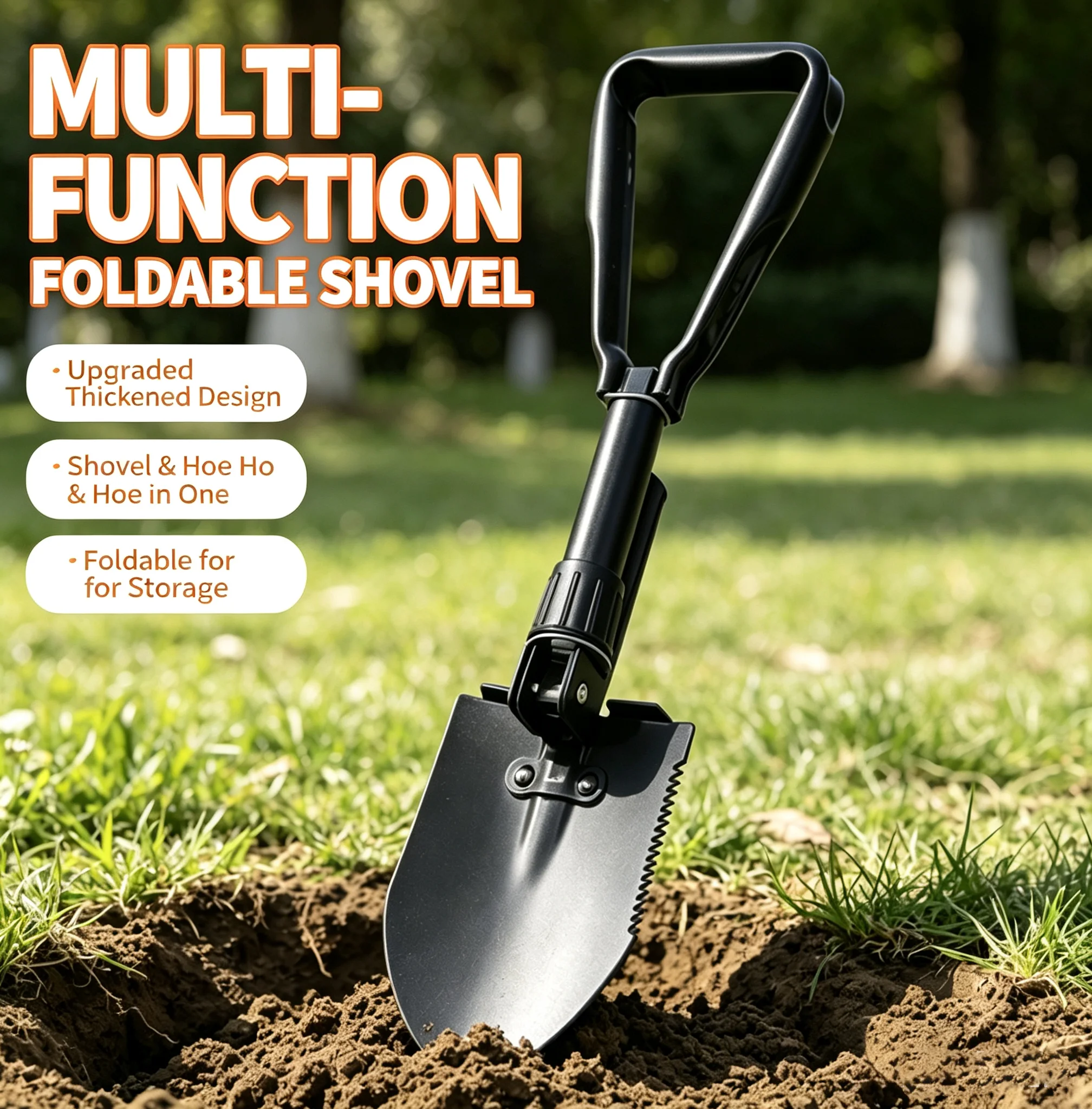 Soil Scoop Tool - Sekop Multifungsi Luar Ruangan Dapat Dilipat