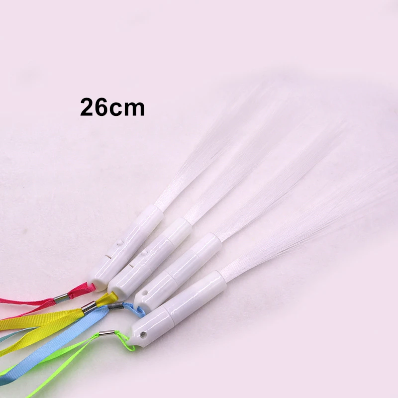 Imagem -05 - Led Fibra Óptica Piscando Stick Luz Branca Fibra Brilho Magic Rod Varinha Decoração Festival Brinquedos de Festa Crianças 26 cm 35cm 120 Pcs 300 Pcs