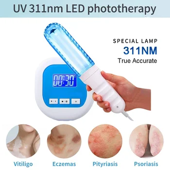 311nm Vitiligo tedavi UV lamba lazer tedavisi için Vitiligo sedef cilt hastalığı UVB ultraviyole fototerapi enstrüman