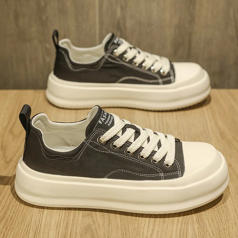 

Men's 2025 New Autumn White Sneakers & Chunky High-Top Casual Shoes – Lightweight, Height-Increasing & Comfortable