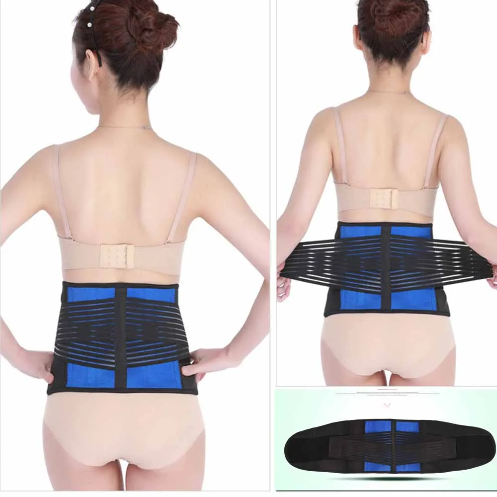 M-6XL Women Men Posture Back Support Belt Elastic Back Belt Sports Back Brace Support Home Lumbar Brace Waist Corset Large Size