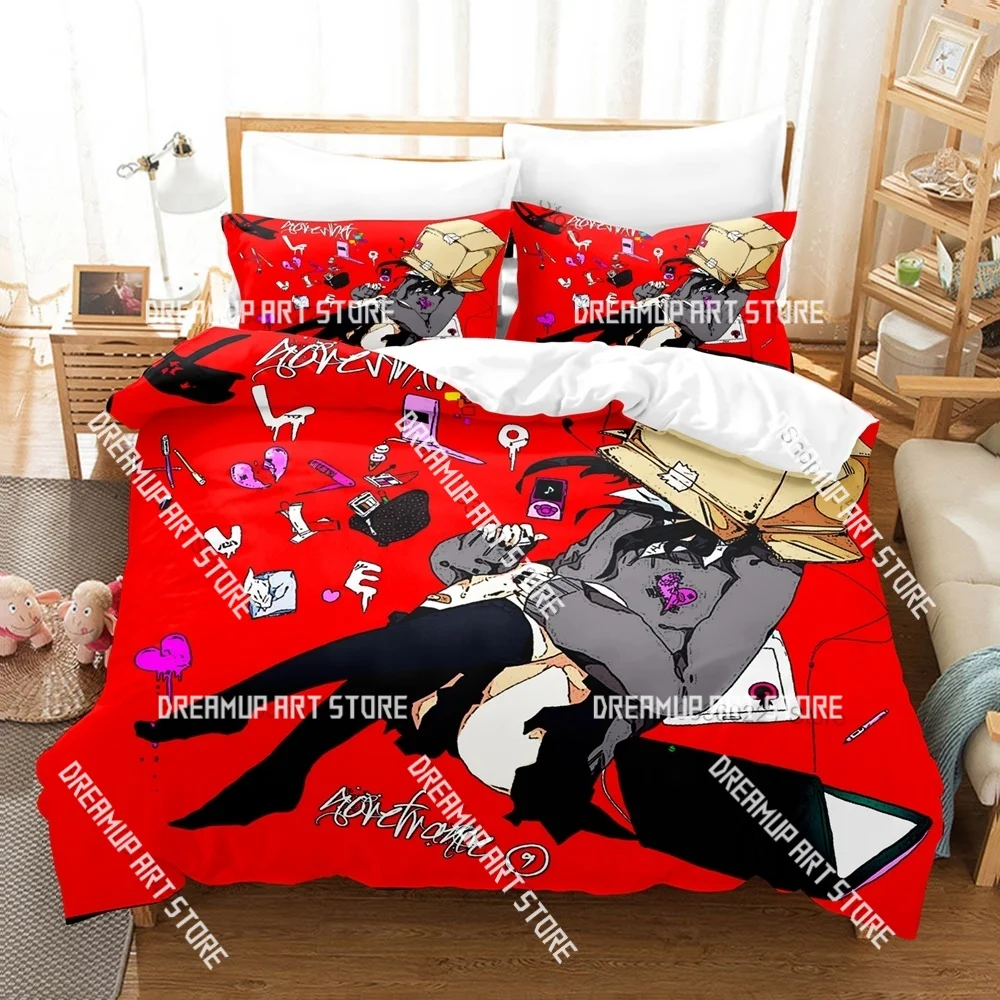 3D Printed Goreshit Album Art Bedding Set for Boys Girls Duvet Cover Pillowcase Twin Queen King Full Single Double Sizes