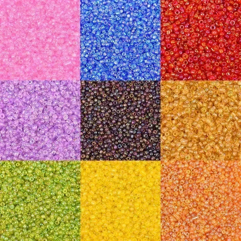 10g 2/3/4mm Mini Runde Glasperlen Tschechische AB-Farbglasperlen für Schmuckherstellung DIY Ohrringe Armband Halskette Zubehör – Detail 5