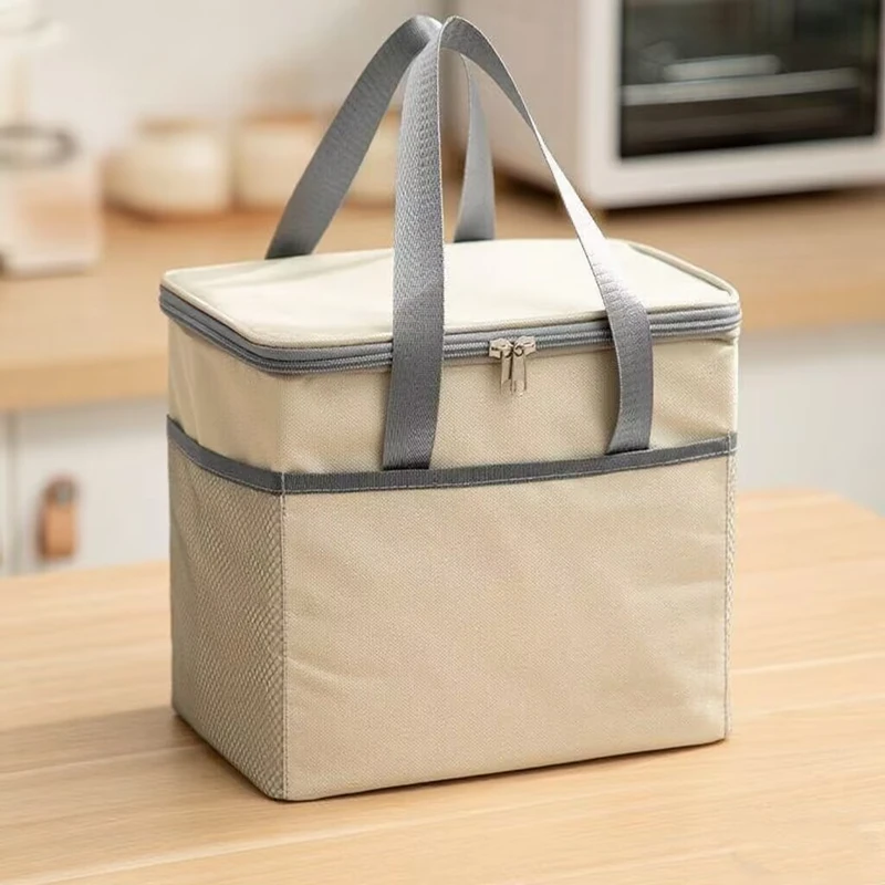 

Outdoors Portable Lunch Cooler Bag Folding Insulation Picnic Ice Pack Food Thermal Bag Drink Carrier Insulated Bag Thickening