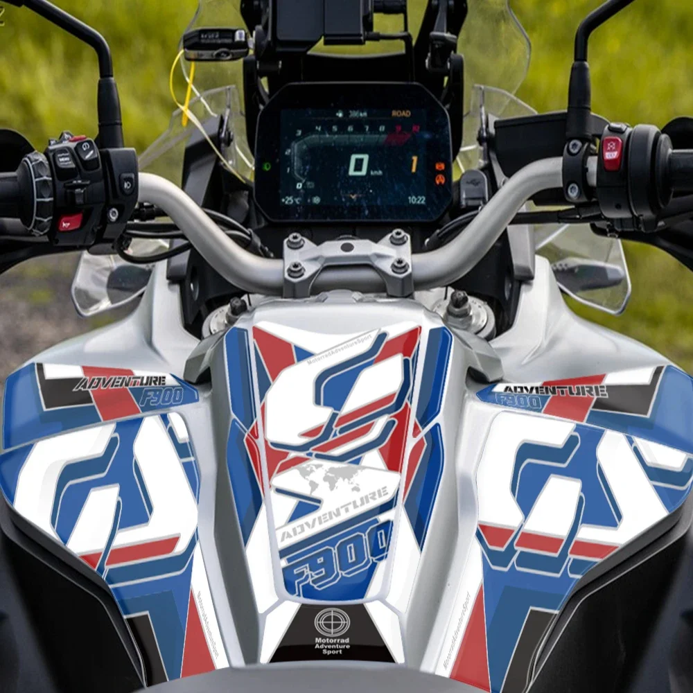 For BMW F900GS Adventure F 900 GS ADV 2024 2025 Motorcycle 3D Gel Tank pad Protector Stickers Knee Tank Side Paint Protection 2