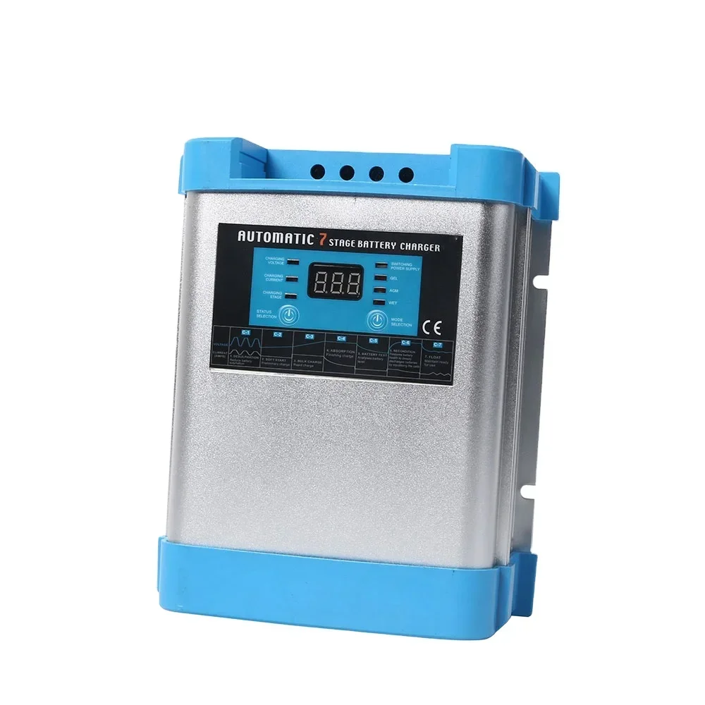 33-660AH Lithium ion LiFePO4 lead acid car Battery Charger Automatic 20A 50A 40A marine battery charger 12V 24V