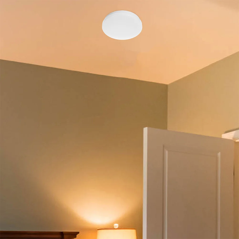 

White Round Ceiling Light Cover Replacement for Bedrooms Balconies Ultrathin Stylish Long Term Use Versatile Application Globe