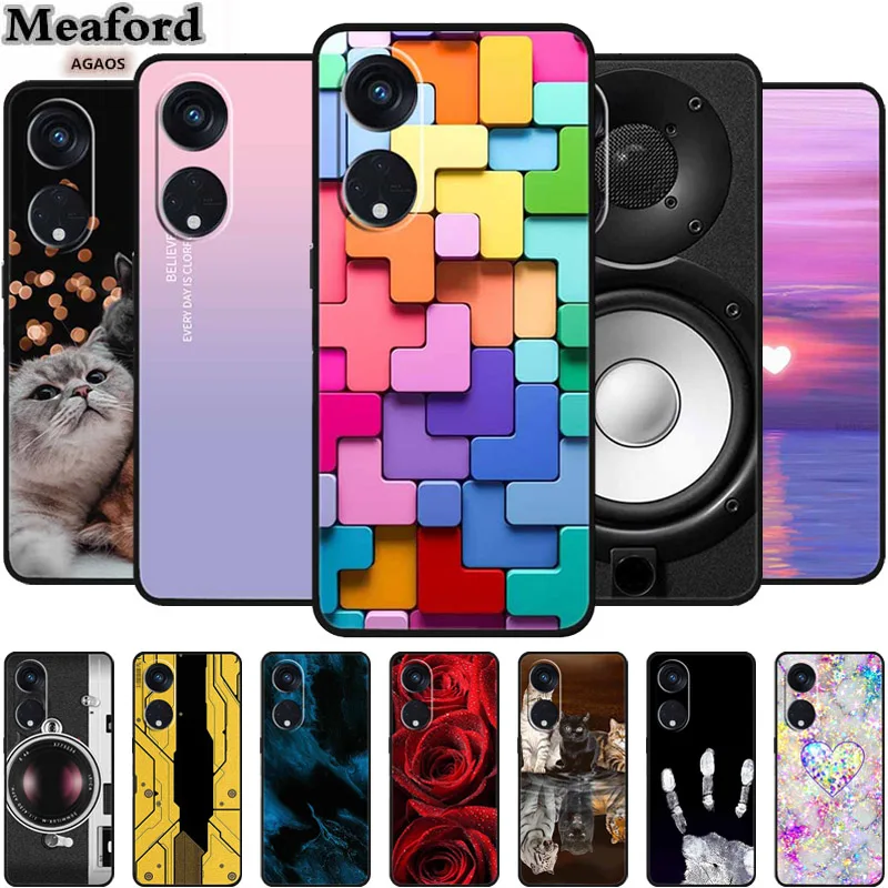 Für oppo a98 5g fall luxus tpu weiches silikon telefon rückseite für oppo f23 5g oppo a1 funda cph2529 stoßfest schutz coque