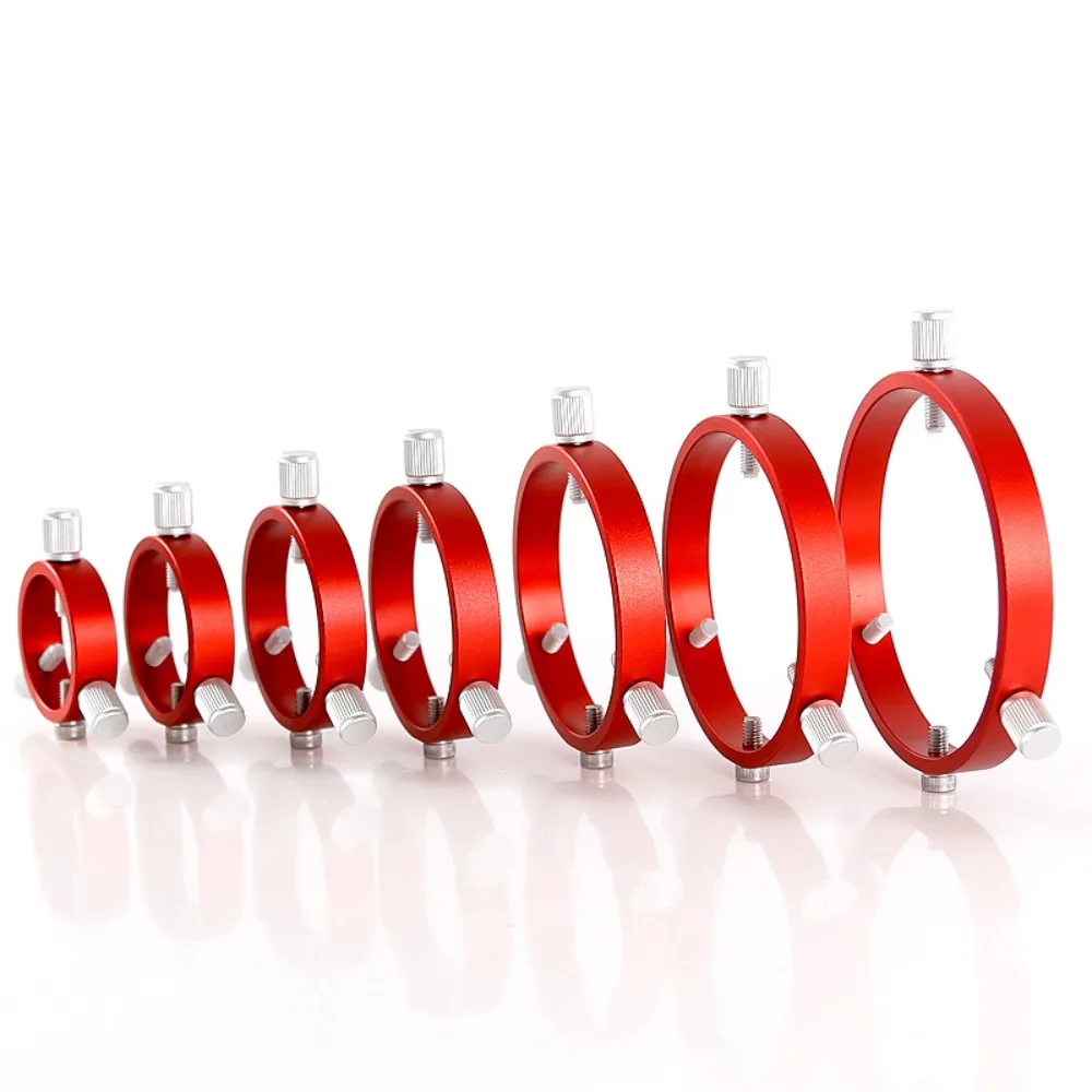 42/50/60/68/80/90/102mm Three-Point Astro Photography Guiding Ring for Red Telescopes