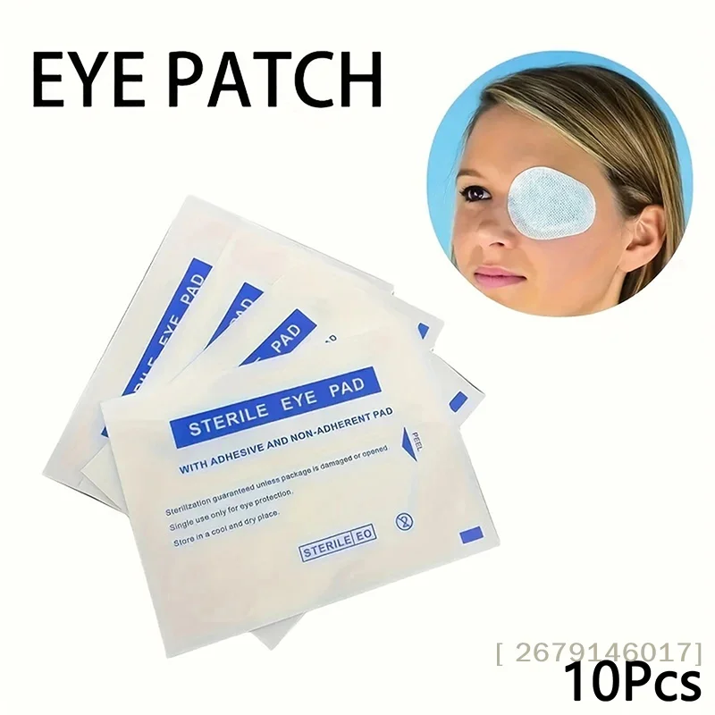 【YY26】10Pcs Medical Eye Patches Postoperative Sterile Adhesive Light Blocking Eye Pad Eyesight Protection Amblyopia Correction