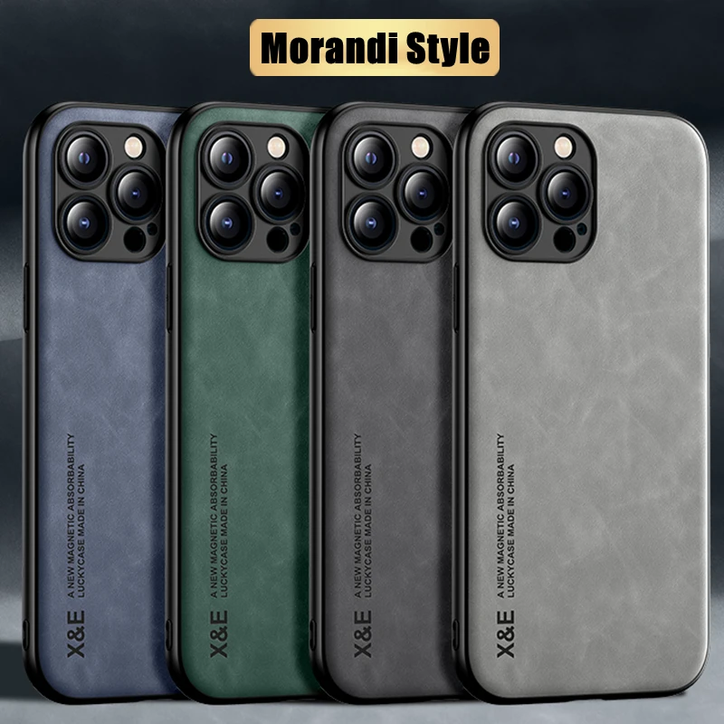 حافظة مغناطيسية لهاتف أبل آيفون 11 12 13 14 Pro Max Mini XR XS Max X 8 7 Plus SE 2020 2022 3 SE3 حافظة مضادة للصدمات Capa Coque