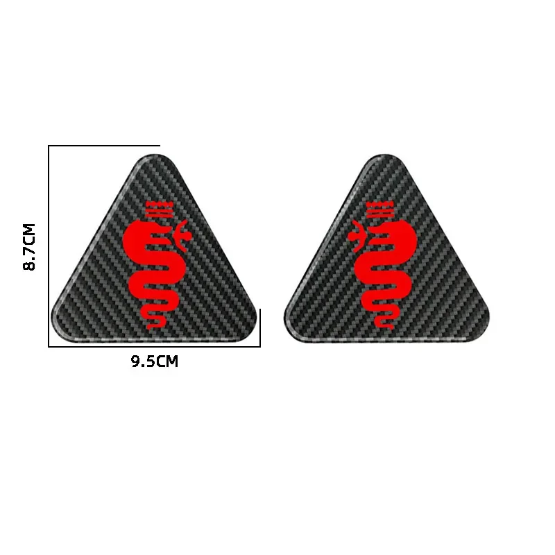 ملصقات تزيين الرفرف للسيارة ، اكسسوارات خارجية ، ملصقات إيبوكسي ، ألفا روميو للسيارة ، كربون ، جوليا ستيلفيو ، 2 * *
