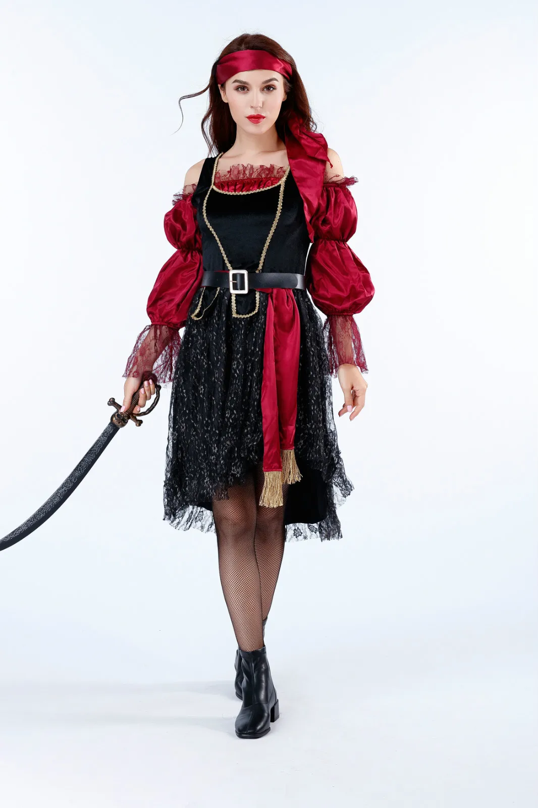 Halloween Große Größe Piraten Kostüm Männer Frauen Karibik Paar Ja Sparrow Leistung Kleidung Bühne Outfits Damen Kleider