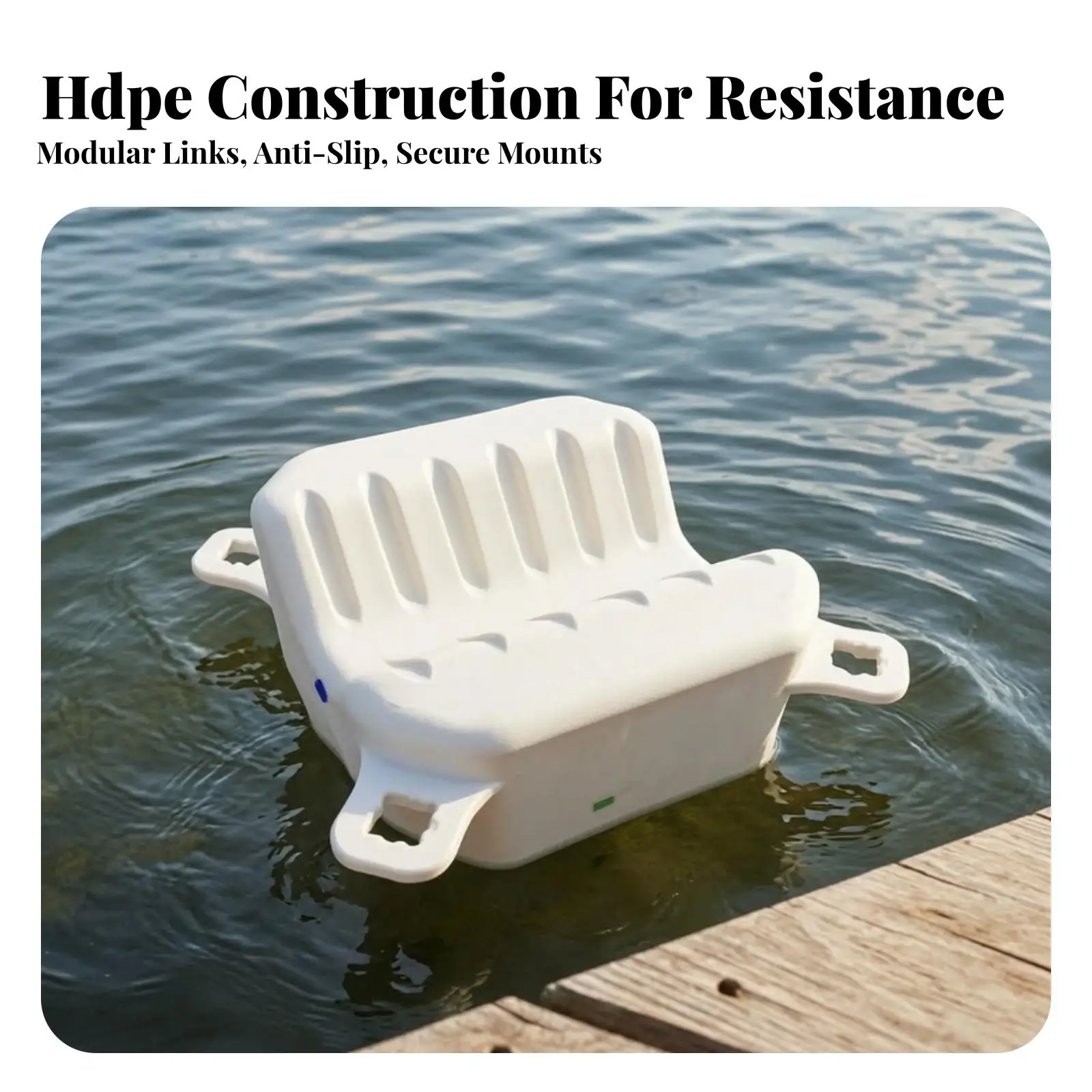 High Density Polyethylene Floating Platform V Shape Buoyant Pontoon for Custom Swim Deck Dock Walkway Support