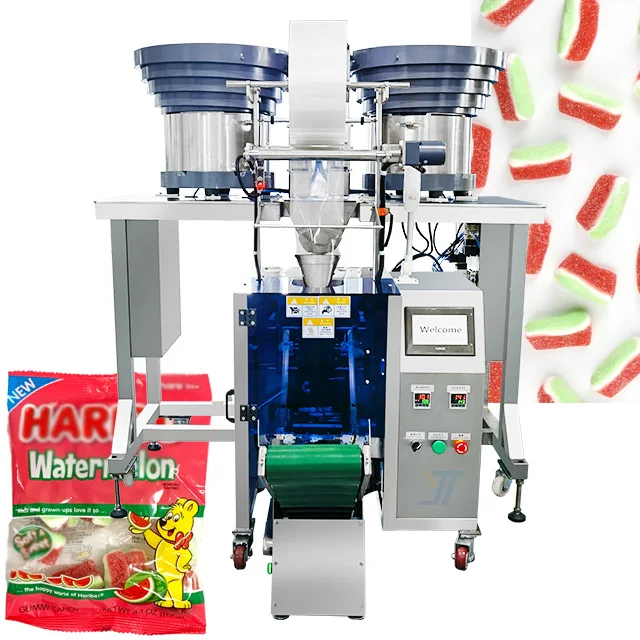 

Small Food Bag Packaging Machine Soft Candy Vitamin Nut Nail Screws Pack Counting Packaging Machine Count Screw Machine
