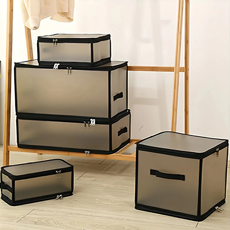 Cajas organizadoras de ropa y zapatos para cosméticos de juguete, caja de almacenamiento plegable grande lavable a prueba de humedad, cestas