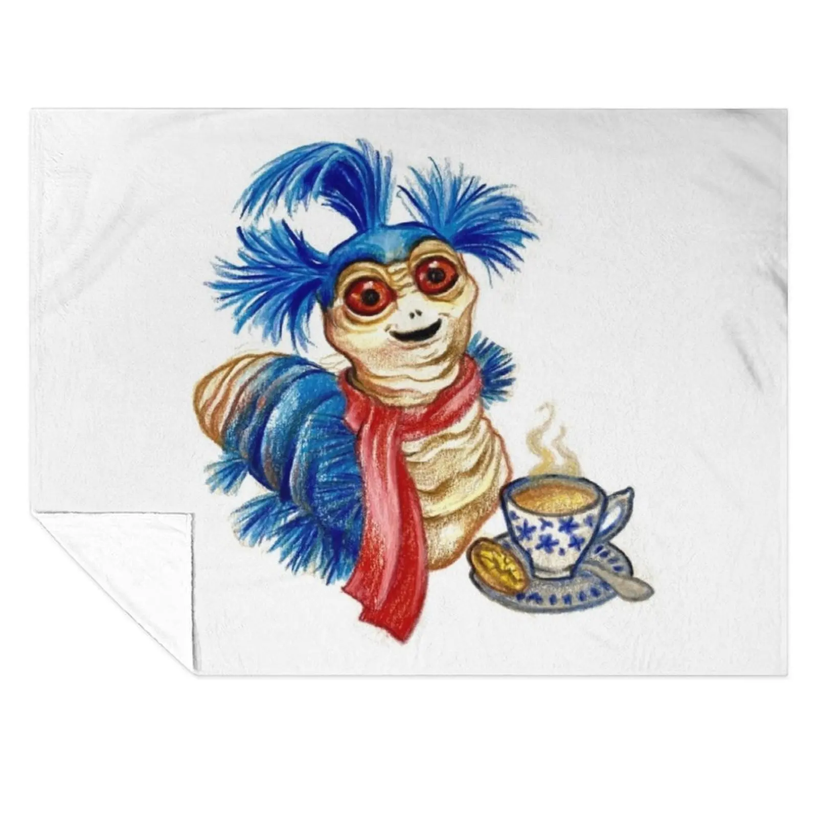 

Labyrinth Worm Throw Blanket Stuffeds Cute Plaid Furrys Blankets