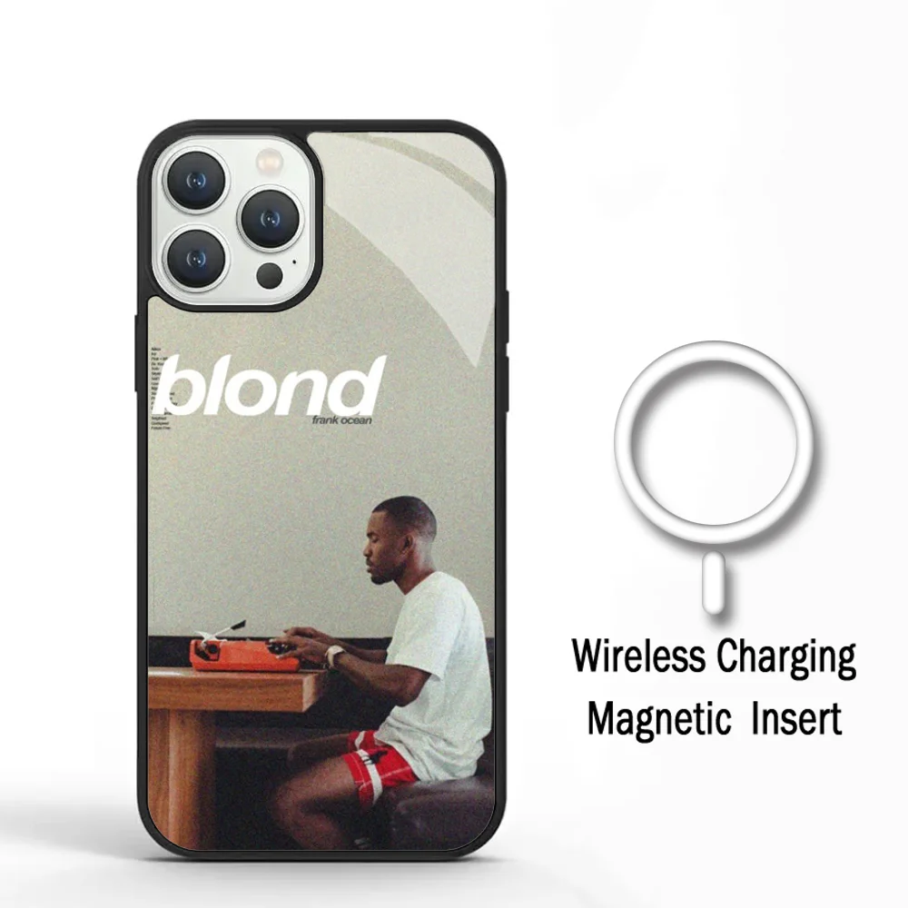 F-Frank Blonde Oceans Phone Case For IPhone 11 12 13 14 15 Plus Pro Max Mirror Acrylic Cover For Magsafe