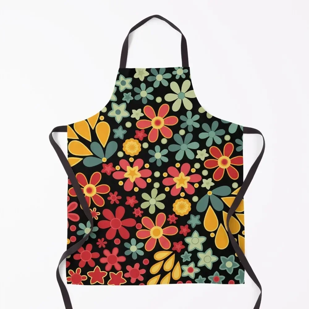 

Retro. Floral motifs Apron Household Items Kitchen Kitchen Household Items Waiter Uniforms Apron