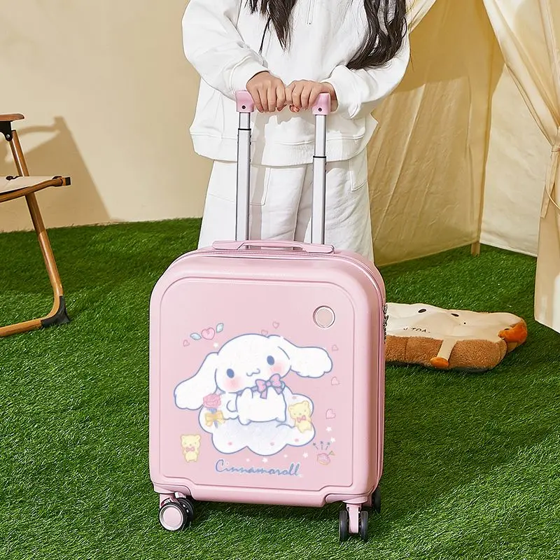 

Cinnamoroll Anime Kawaii Sanrio Ins Fashion Portable Children Trolley Box Cute Cartoon Password Luggage Boarding Case Kids Gifts