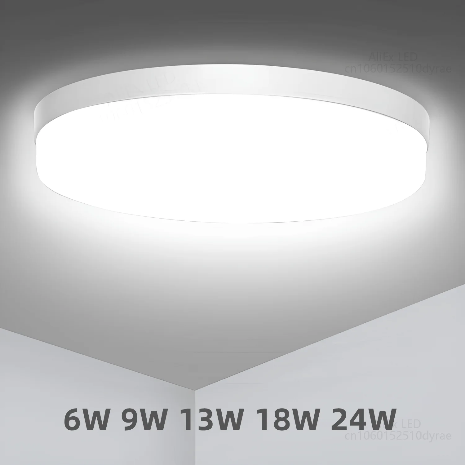 lampada LED Circular Panel Light 6W 9W 13W 18W 24W Surface Mounted led ceiling light 85-265V 220V led lamp for Home Decoration