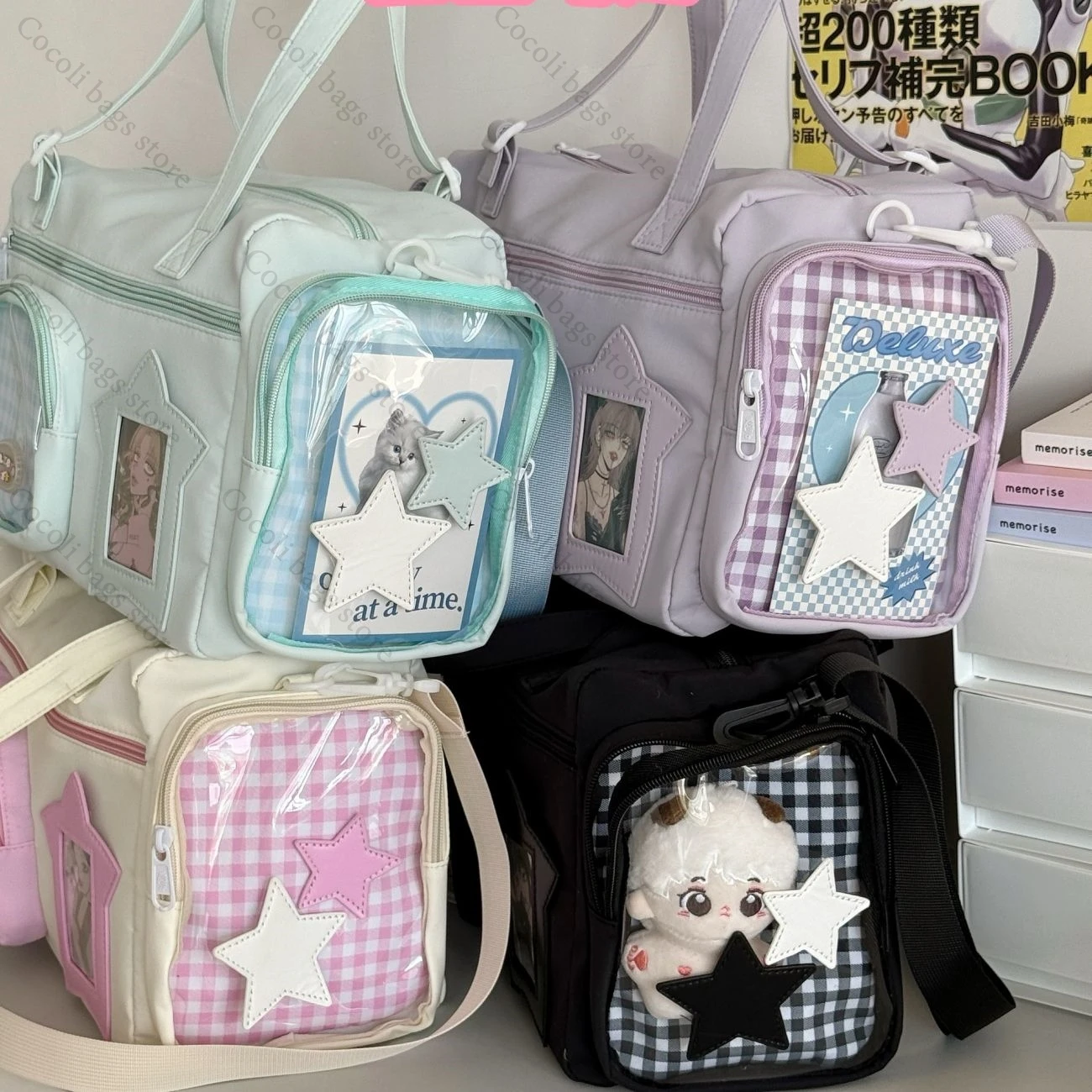 Large Capacity Ita Bag Shoulder Bag Light Weight Itabag Women's Bag Comic Con Bag Daily Travel Bag Cross Bag for Women