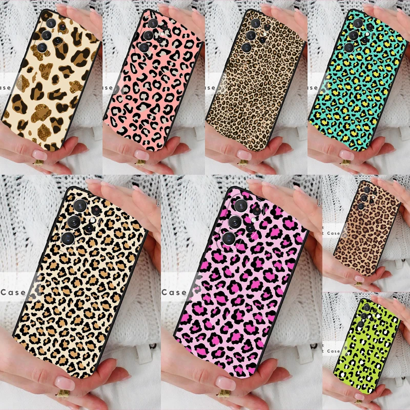 Fashion Tiger Leopard Phone Cover Case for Samsung Galaxy S26 Ultra S20 FE Note 10 S24 S23 S21 S25 Plus S22