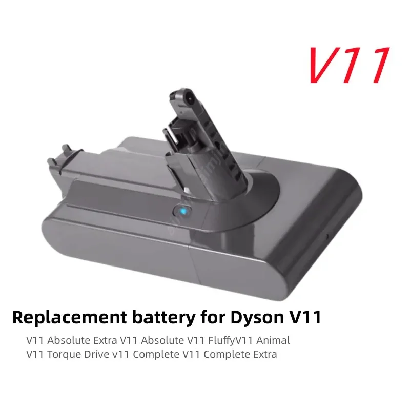 

25.2V Rechargeable Battery for Dyson Vacuum Cleaner Filter V11 Fluffy Batteries Animal LI-ion Battery 6800/9800/12800mAH