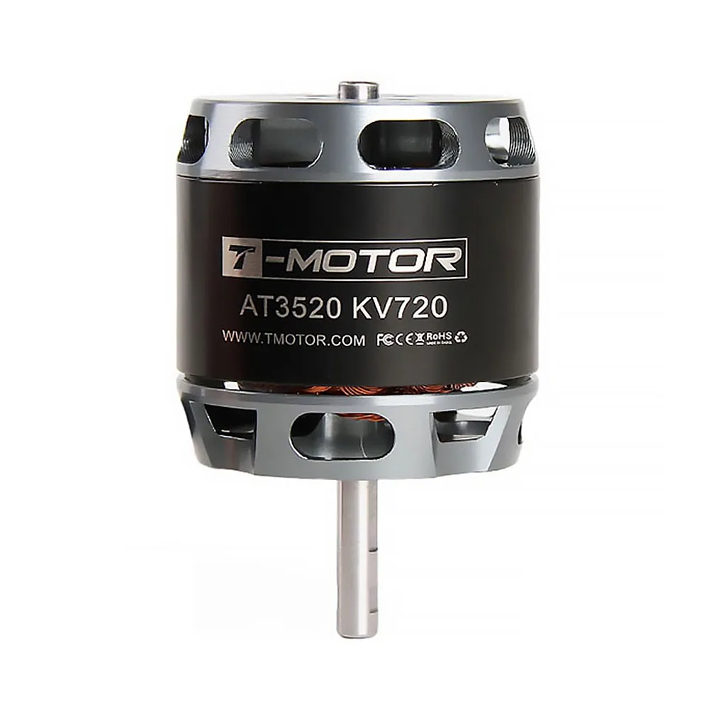 T-MOTOR AT3520 عمود طويل KV550 KV720 KV850 محرك بدون فرشاة لطائرات بدون طيار لوحة طويلة جناح ثابت بدون طيار