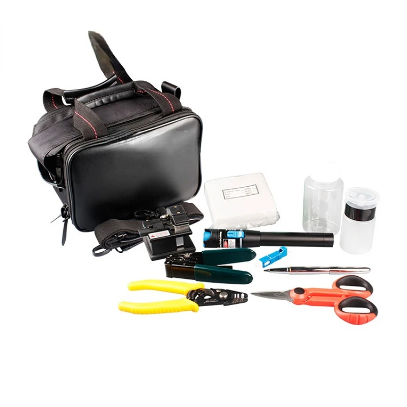 China Professional 11pcs Indoor FTTH Fiber Optic Splicing Toolkit Tool Kit For Sale Network Installation