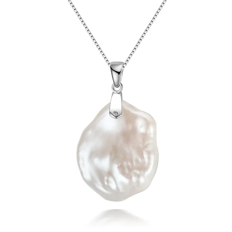 13-20mm Keshi Baroque Natural Freshwater Real Cultured Fresh Water Genuine Simple Design Pearl Necklace