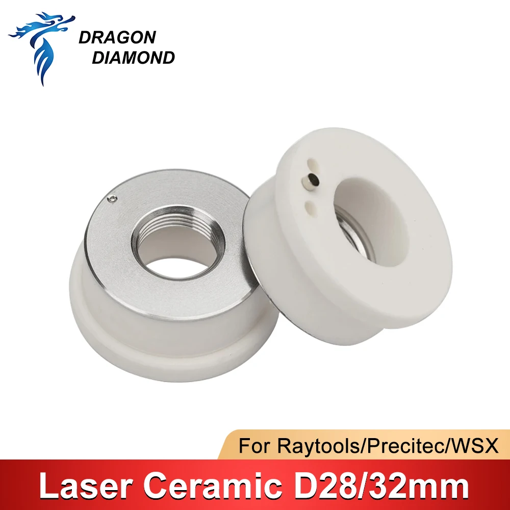 1pc Fiber Laser Ceramic Nozzles Holder Dia. 28/32mm Precitec WSX Raytools Welding Head Parts For Laser Cutting Engrave Machine