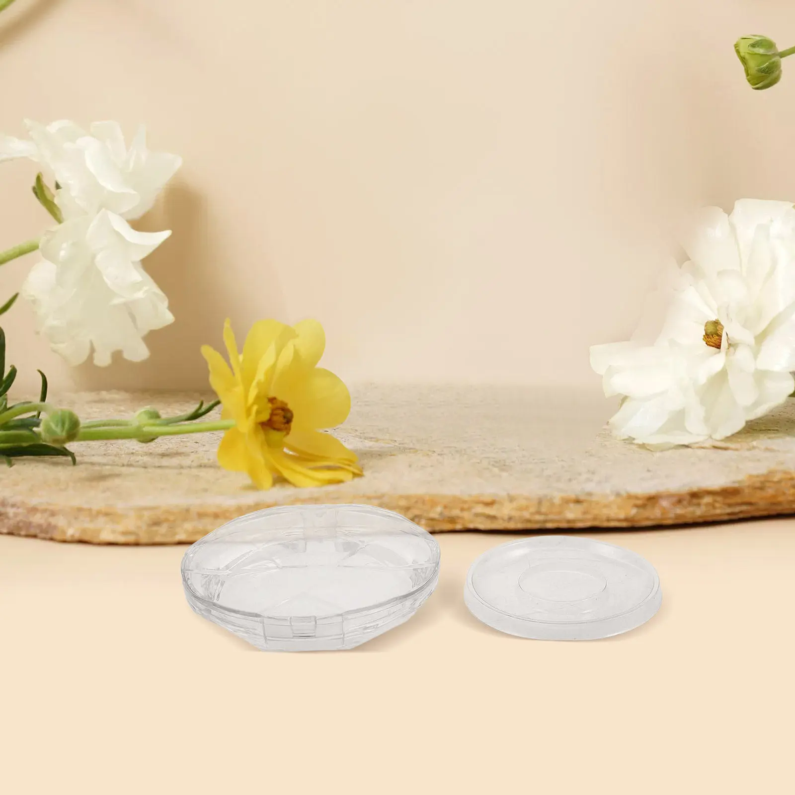 

Набор из 10 шт. элегантных круглых контейнеров для хранения накладных ресниц, безопасный и гигиеничный органайзер для дома