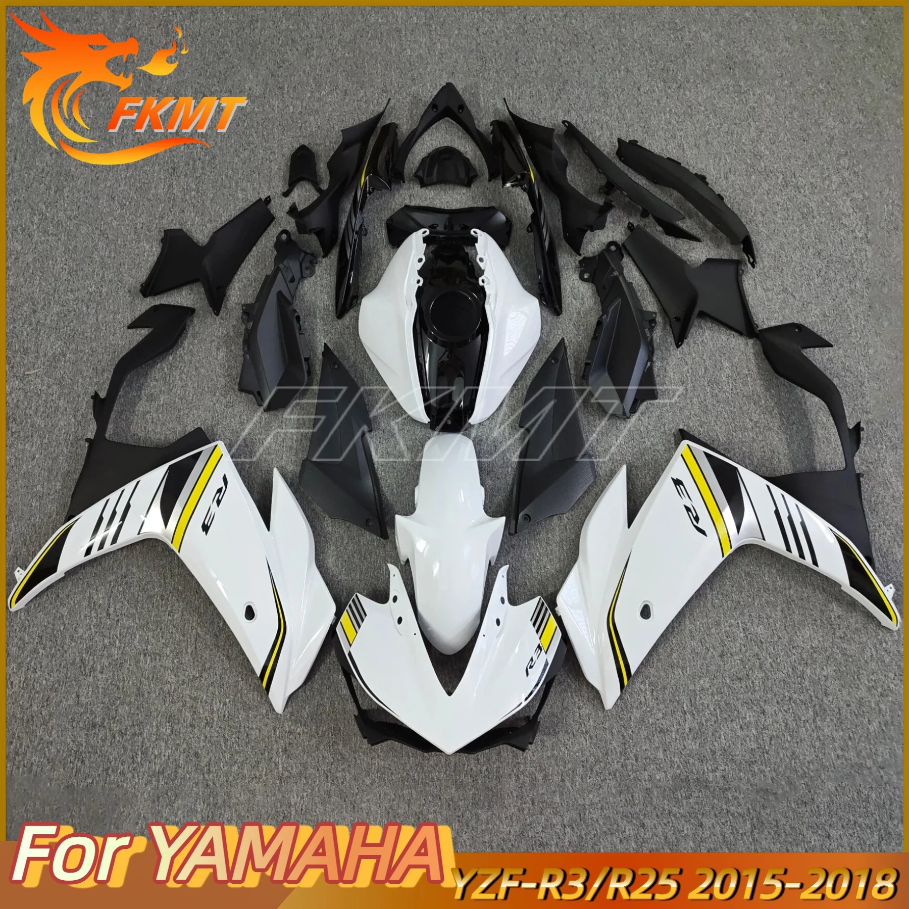 

Motorcycle Fairing Suitable for R25 15 16 17 18 years R3 2015 2016 2017 2018 Fairing matting red Black