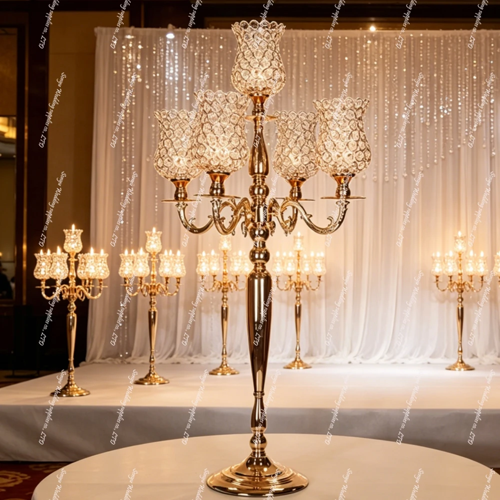 4pcs 120cm Tall Metal metal Candelabra Decorative Floor Standing Candle Holder Centerpiece Weddings Parties Events Home Decor
