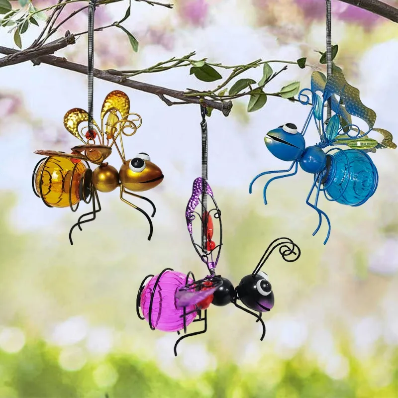 

Creative Simulation Insect Iron Ornaments Plastic Painted Crafts Hanging Decorations Winged Ants Home Decorative Hangings