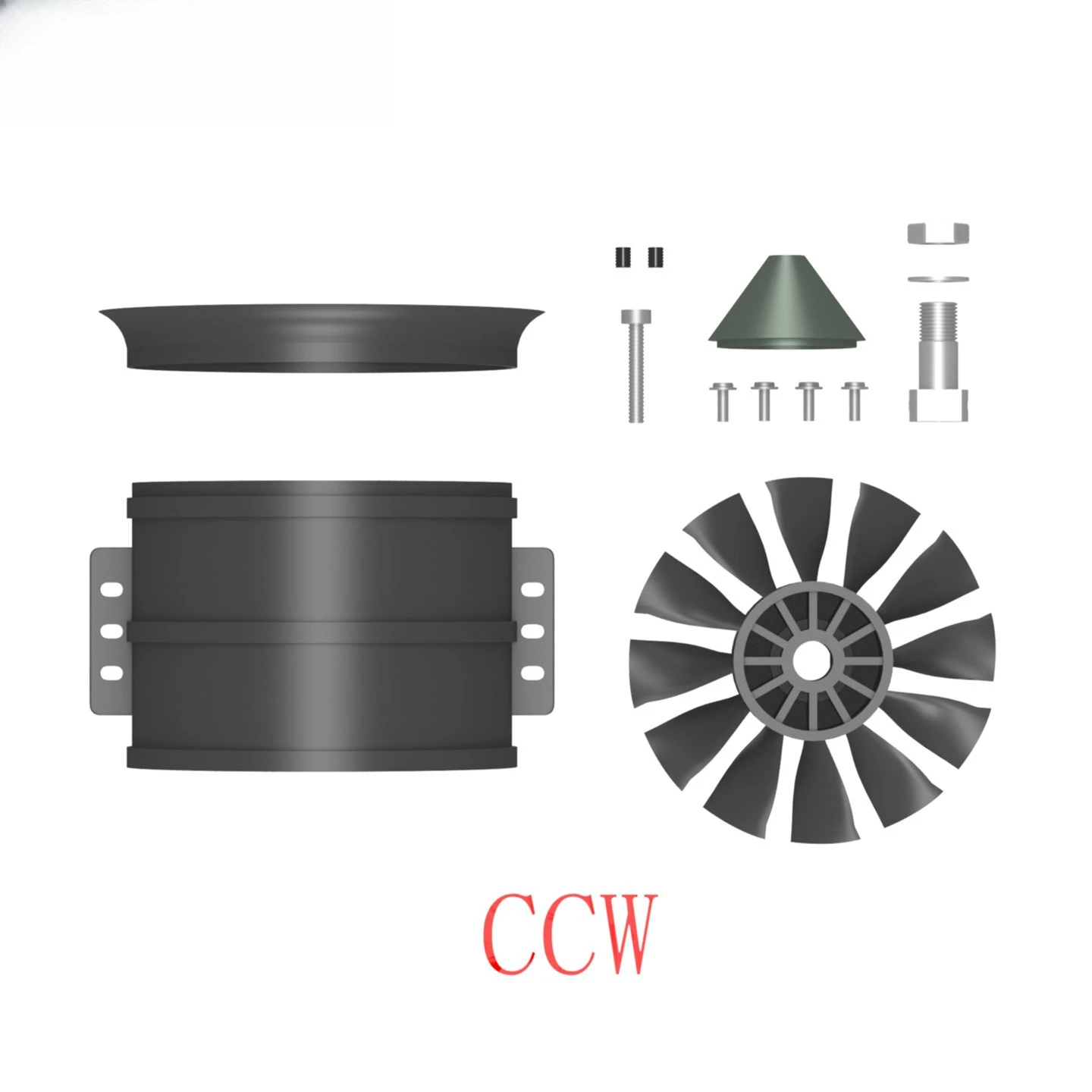 90 Ducted motor Violent brushless motor Model aircraft Electric vehicle Engine drone accessories