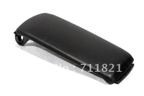 Interior Armrest Cover Lid Black Color Leatherette For Audi A6 C5