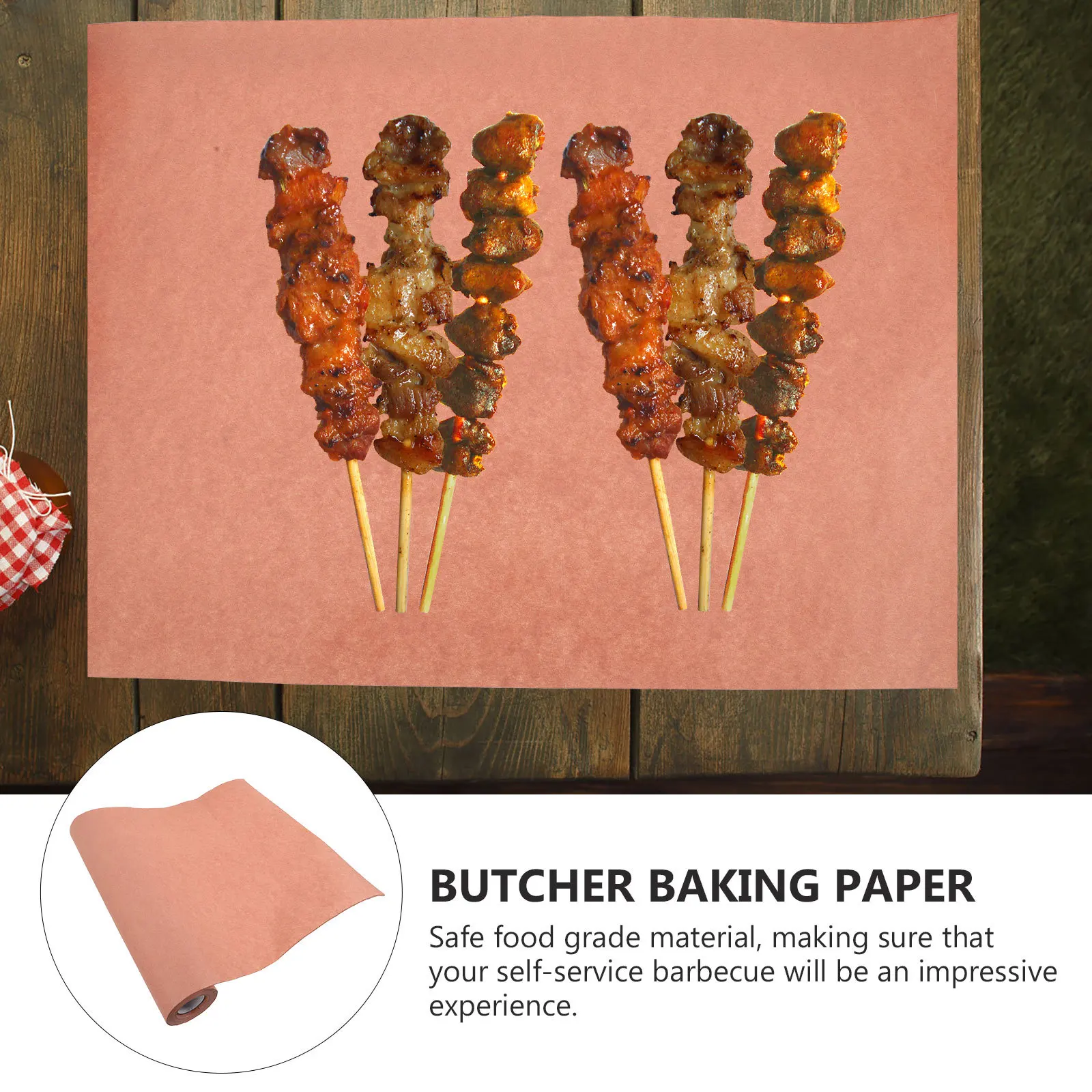 

Nonstick Baking Paper Creative Grill Paper for Smoking Meat Bbq Accessories 1 Roll Durable Food Grade Material