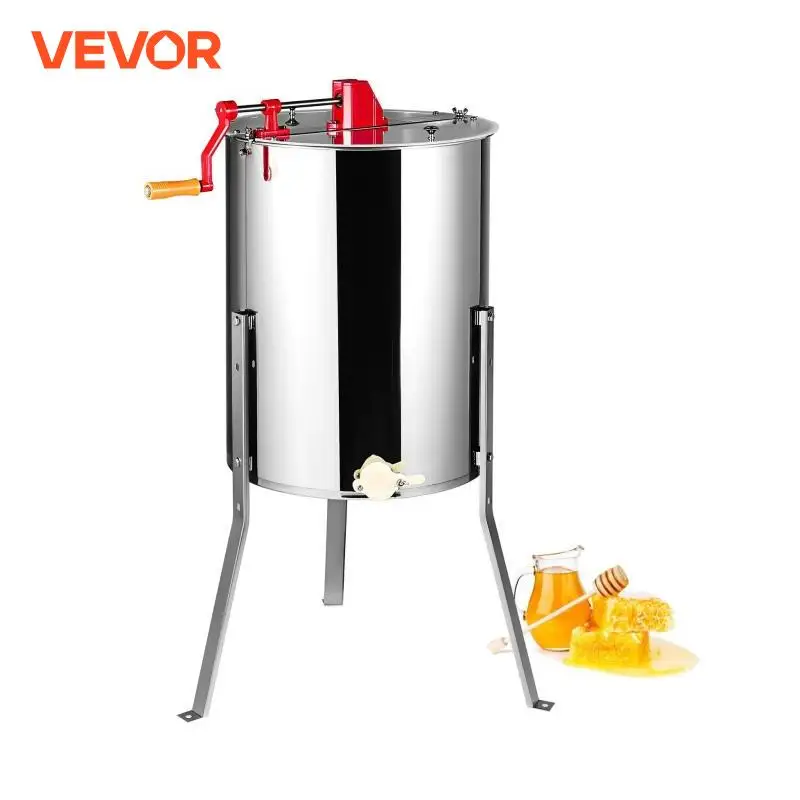 VEVOR Honey Extractor 4/8 2/4 Frame Electric Stainless Steel Honeycomb Spinner Crank Honey Centrifuge Beekeeping Equipment