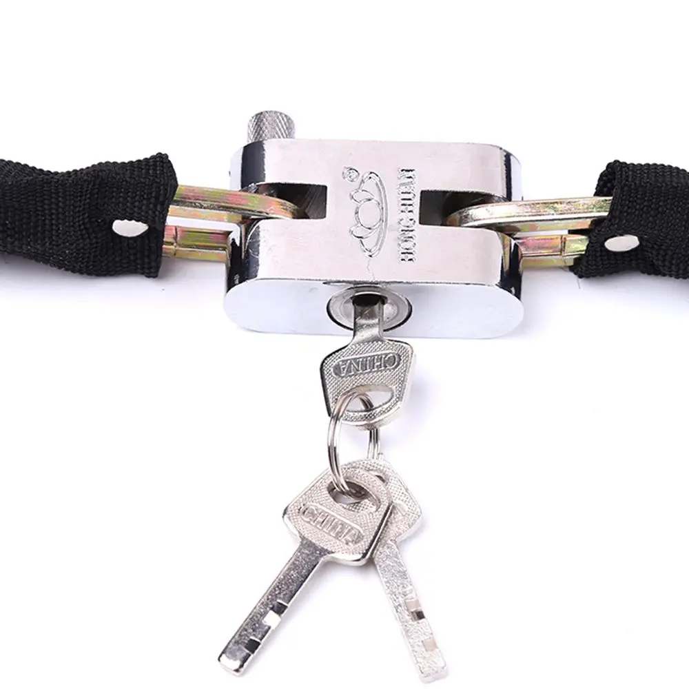 0.65M Metal Motorcycle Motorbike Heavy Duty Chain Lock Padlock Bicycle Scooter Locks Anti-theft Protection