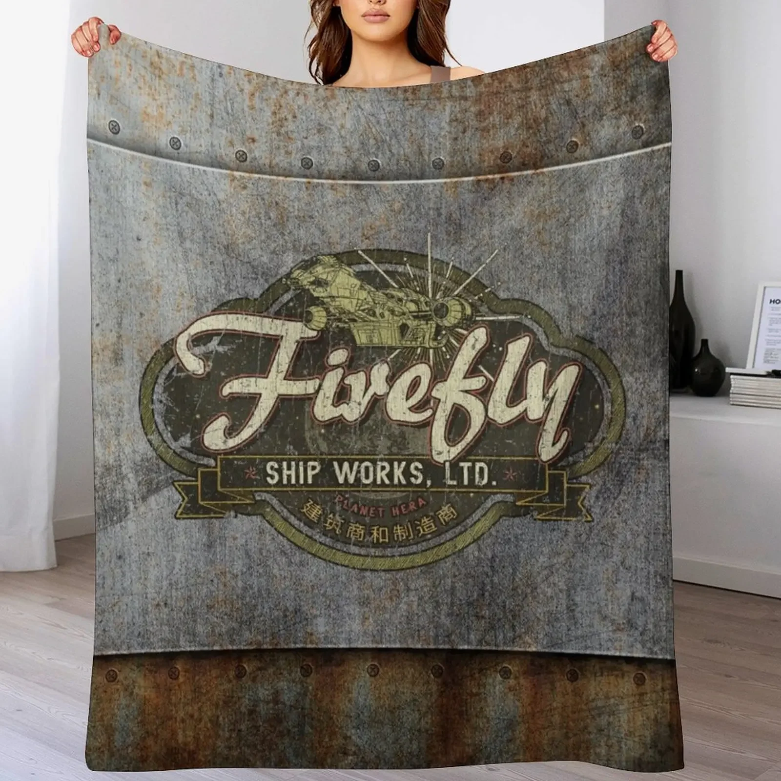 

Firefly Ship Works Ltd. 2459 Throw Blanket All Season Soft Lightweight Blanket for Home