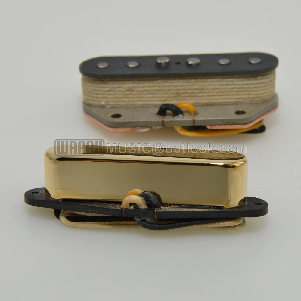 60SHot Classics Alnico 3 Magnet 1964 Pickup 9.2K with Flat Pole Stagger Pole Bridge TL Guitar Pickup for Electric Guitar