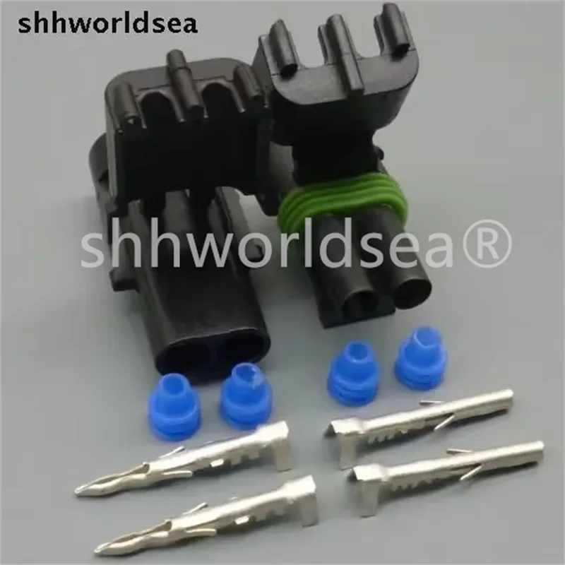 Shhworldsea 2 Pin Weather pack Weatherpack Electrical Wire 2.5mm car wire Connector Plug Sealed Wiring automobile Connectors