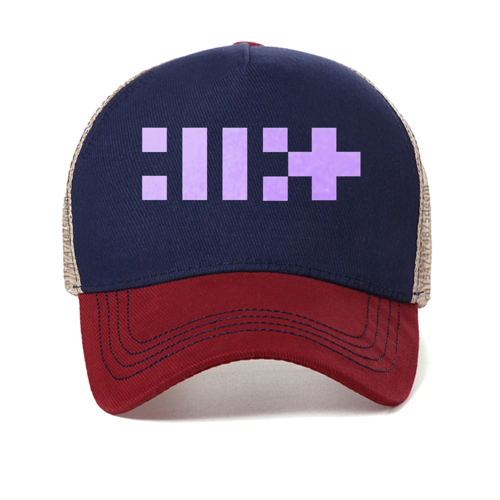 

ILLIT Band baseball cap Women Men Street Casual Summer Snapback hats outdoor casual adjustable mesh trucker hat cool sun hats