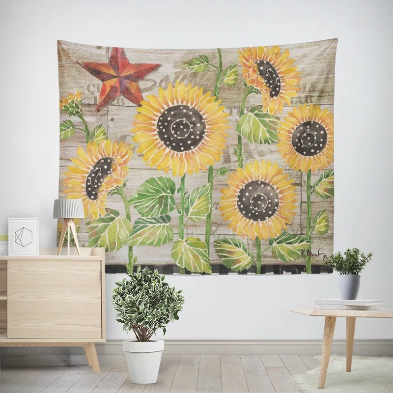 Modern Wall Decoration Aesthetics Home Hawaii Tapestry Rural Nostalgia Hanging Large Fabric Autumn Bedroom Hanging Fabric