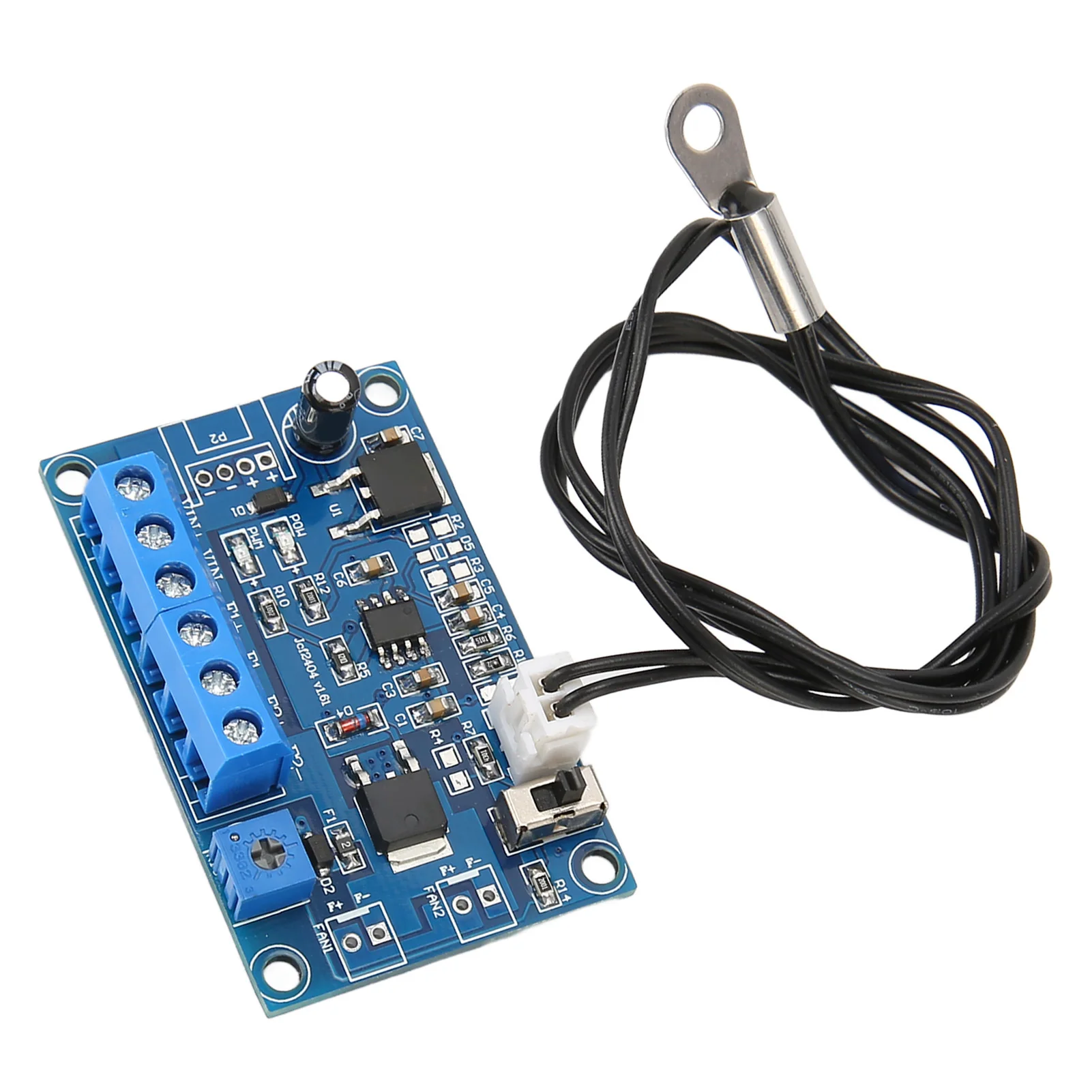 وحدة تحكم في سرعة المروحة PWM كابل 19.7 بوصة قابل للتعديل أو الوضع الثابت وحدة تحكم في سرعة مروحة الكمبيوتر لمروحة سلك 12 فولت/24 فولت 2 3 4 #5